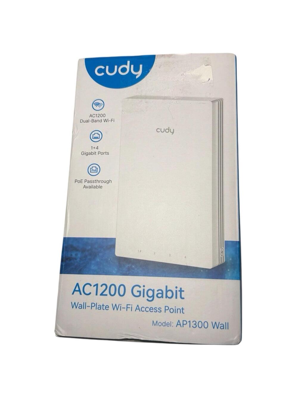 Cudy AP1300 Wall WiFi 5 AC1200 in-Wall Wireless Gigabit Access Point - Open Box